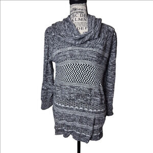 Cable & Gauge Large cowl neck womens Sweater